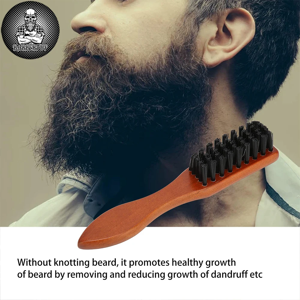

Salon Barber Cutting Cleaning Brush Wood Handle Neck Sweeping Duster Hairdressing Soft Hair Clean Barbershop Products For Hair