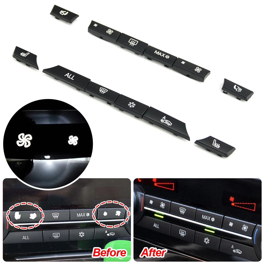 CarDashboardAirConditionerACButtonHeaterSwitchCoverForBMW56
