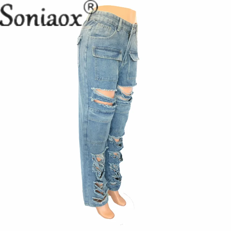 Рисунок 5 - Джинсы женские прямые с вырезами