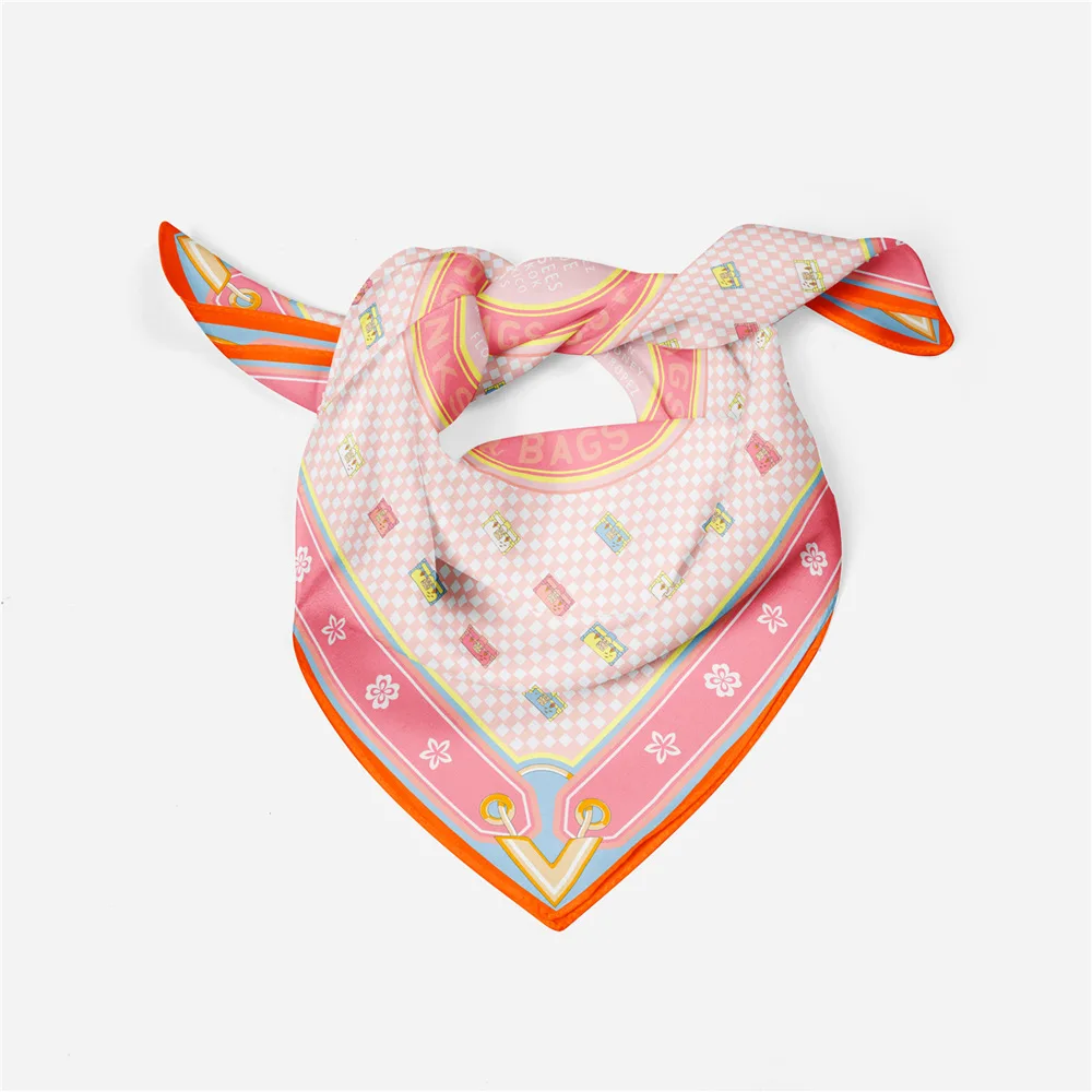 Louis Vuitton - Trunks and Bags Cotton and Silk Pink Scarf