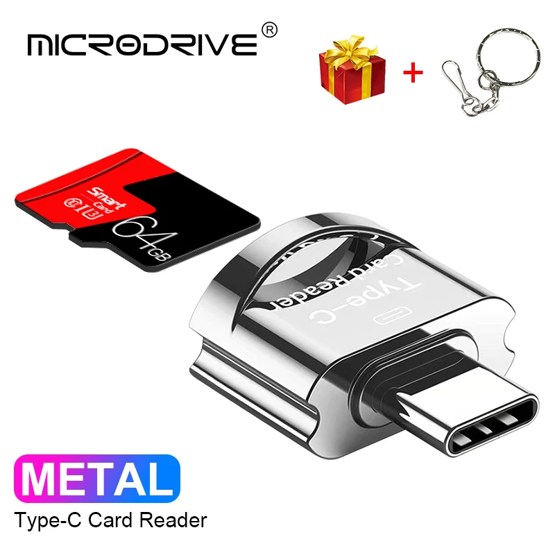 USB-C Memory Card Reader Adapter for SD and Micro SD Cards