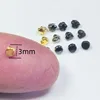 New 3mm 100-1000pcs Wholesale Mini Metal Flower Star Round Heart Tiny Button Sewing Doll Clothing Baby Coat DIY Doll Accessories 3