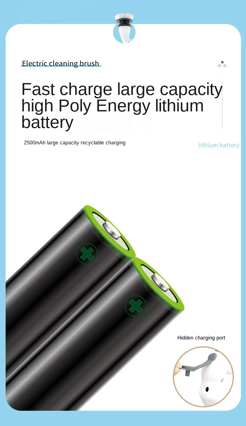 Xiaomi-Escova de Limpeza Elétrica Recarregável, Purificador com