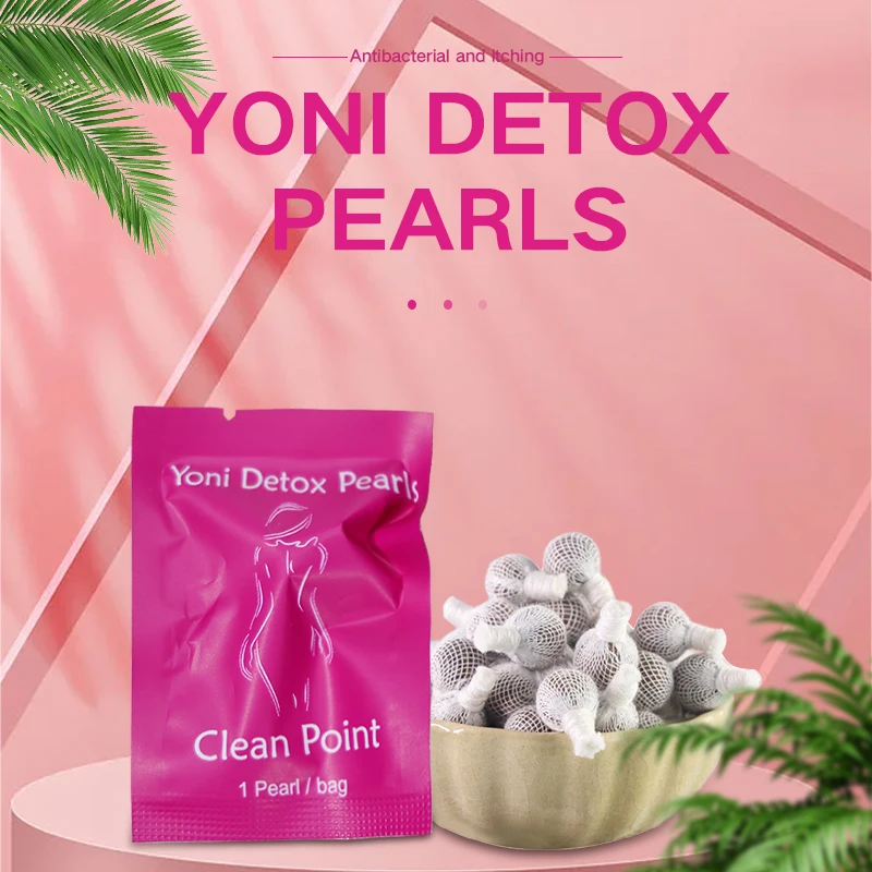 Yoni Detox Pearls 20pcs/lot Yoni Detox Pearls Cleansing Vagina Female Detox Pearl Uterine Pearl Female Beauty and Health Products with vaginal detox tampons