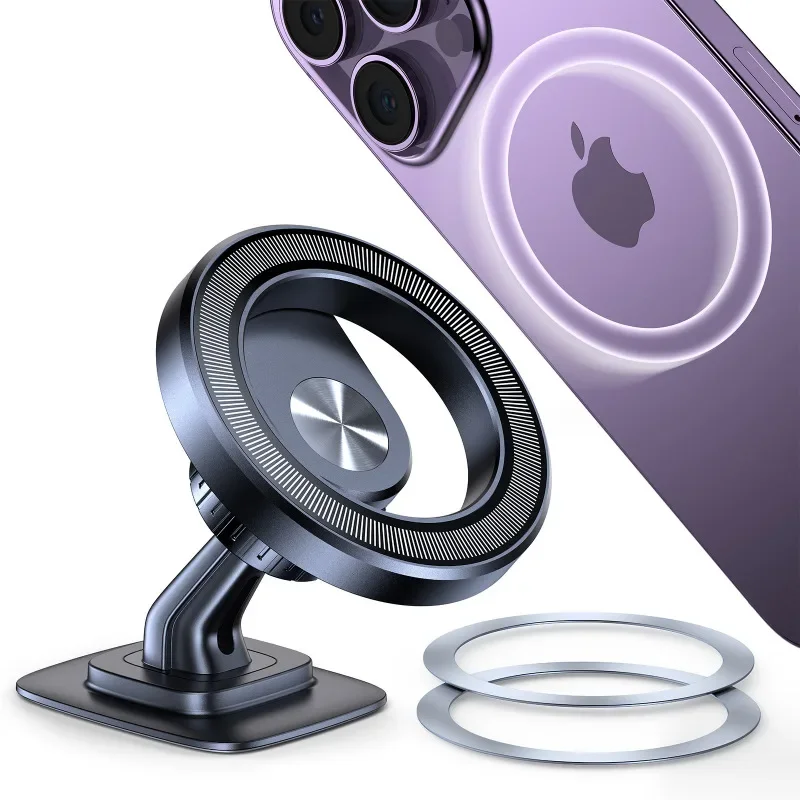 

Magnetic Car Phone Holder Compatible with pop socket magsafe Center Console Stick-on Cell Phone Holder for Car Dashboards