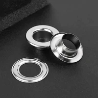 Stainless Steel Flat Eyelets Inside Diameter 5/6/8/10 mm Button Metal Shoe Eye Buckle Leather Rivets File Bag Rack Hollow Nail 1