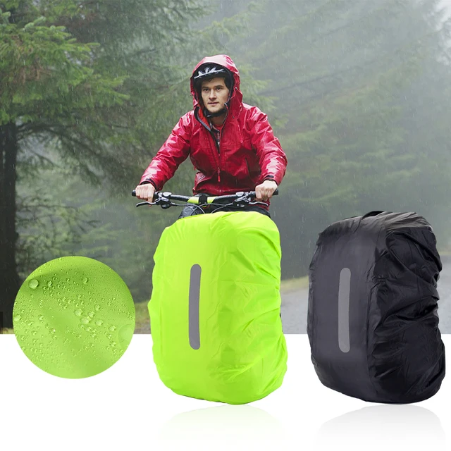 Yogopro Rugzak regenbescherming (30-65L), waterdichte regenhoes, schooltas, rugzakhoes, regenbescherming, rugzak, waterdichte regenhoes, regenhoes, rugzakcover voor kamperen, wandelen, 2 stuks
