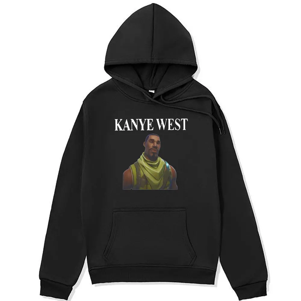 

Забавная Толстовка Rapper Kanye West с графическим рисунком для мужчин и женщин, Повседневная модная Толстовка в стиле хип-хоп, худи в стиле ретро Харадзюку большого размера, пуловер