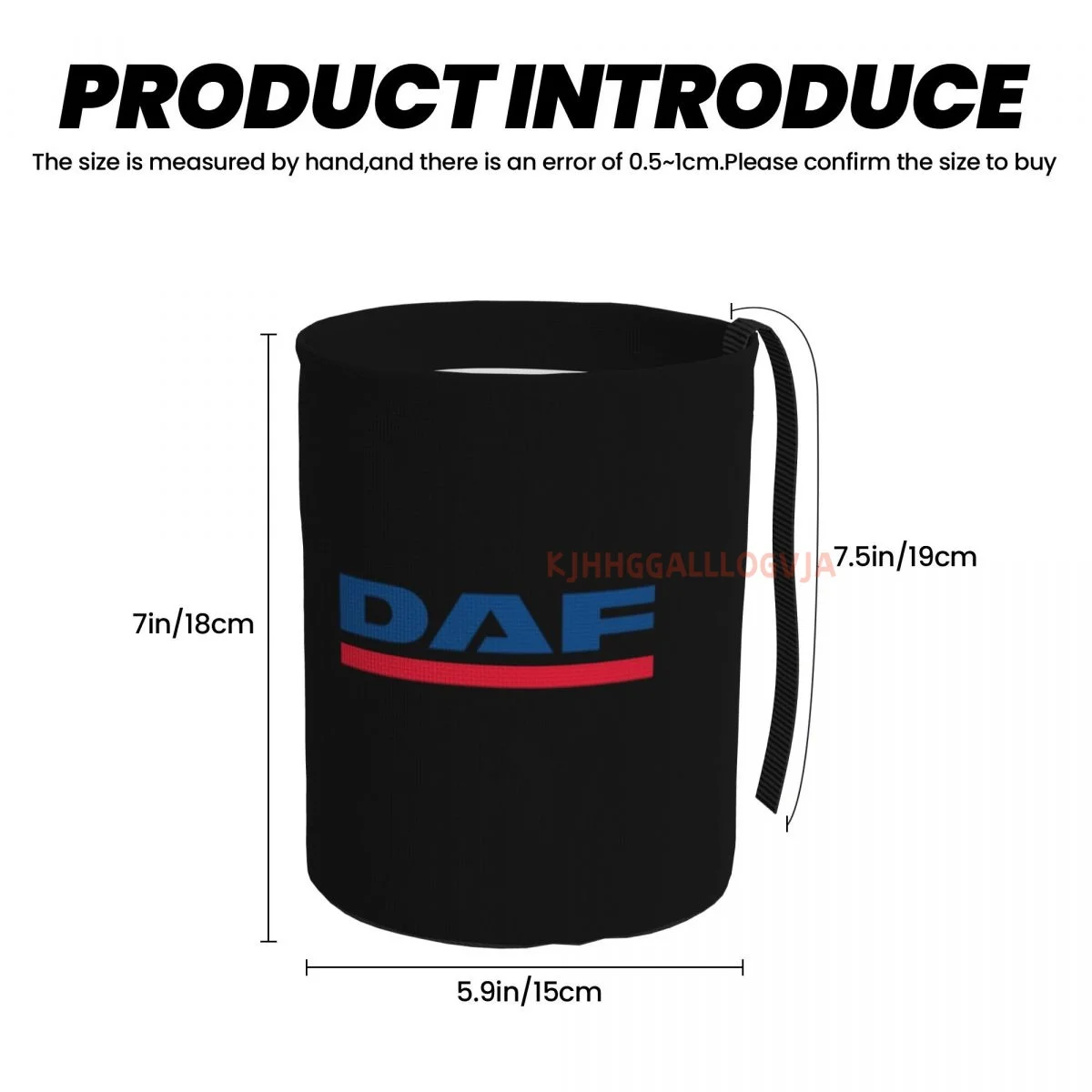 DAF Truck Pattern Car Trash Can, Dust Bin, Trash Bin For Kitchen Camping, Interior Car Accessories For Women,Car Garbage