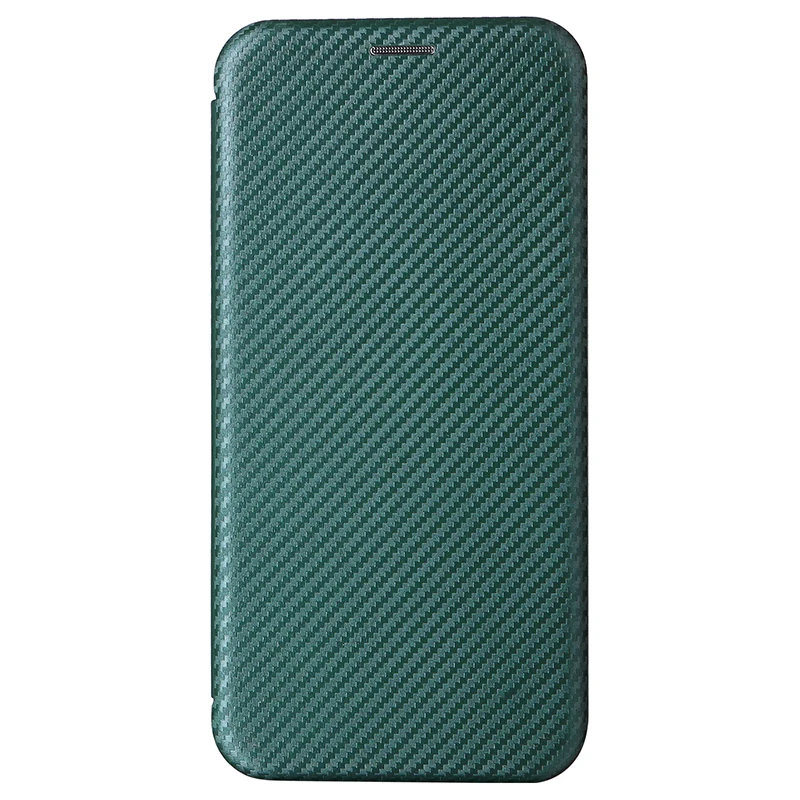 Luxury Carbon Fiber Leather Flip Wallet Case