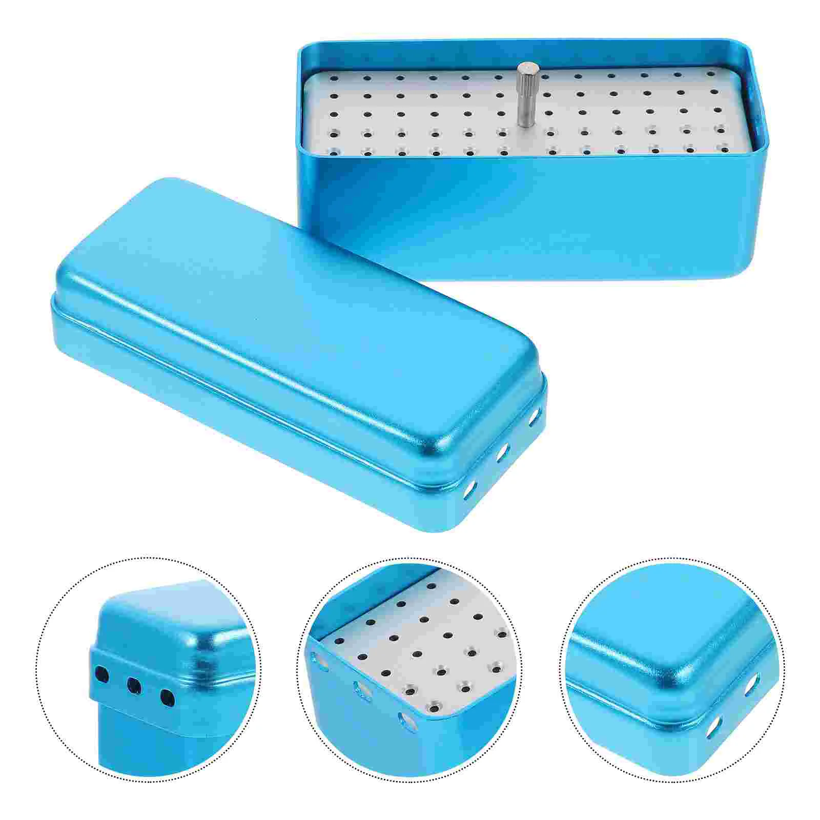 

Autoclave 72-hole Car Seat Needle Box Dentist Tool Storage (white)