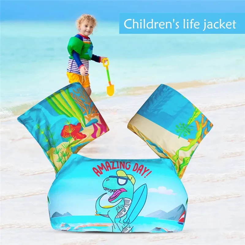 Children Swim Toys Float Arm Sleeve Cartoon Foam Floating Ring Safe Life Buoyancy Vest Jacket Kid Swimming Training Equipment 5