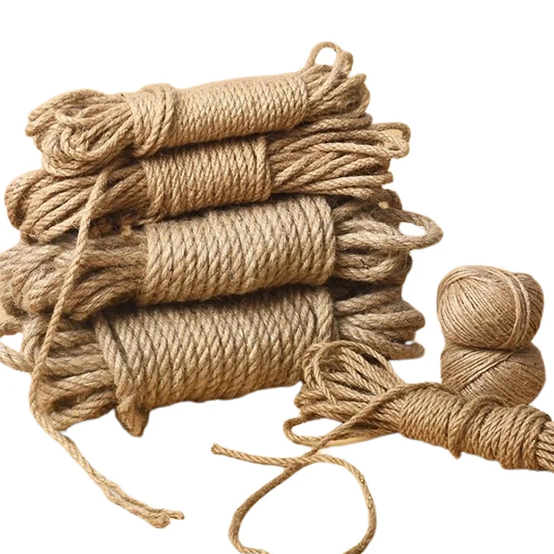 Natural Cord String Jute Ribbon Crafts Sewing DIY Jute Rope Jewelry Making Vintage Thread Twine Bulk Party Wedding Decortion jute rope