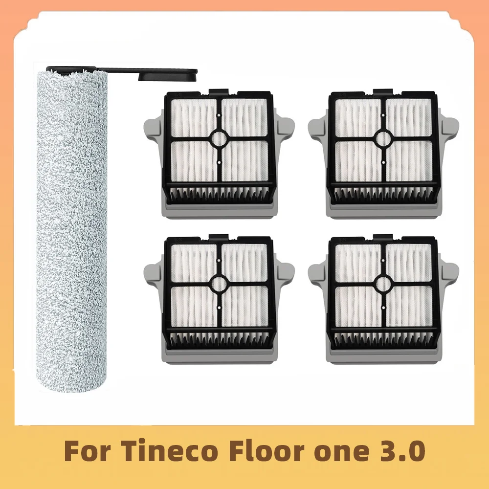 цена For Tineco Floor one 3.0 Cordless Wet Dry Vacuum Cleaner Replacement Spare Parts Washable Roller Brush HEPA Filter Accessories