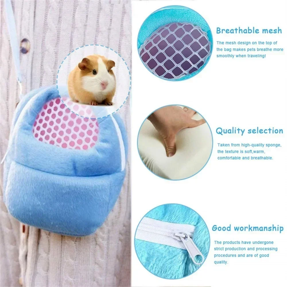 

Take-away Cotton Hamster Mesh One-shoulder Carrying Guinea Portable Animals Breathable Bag Squirrel Small Pig Pet