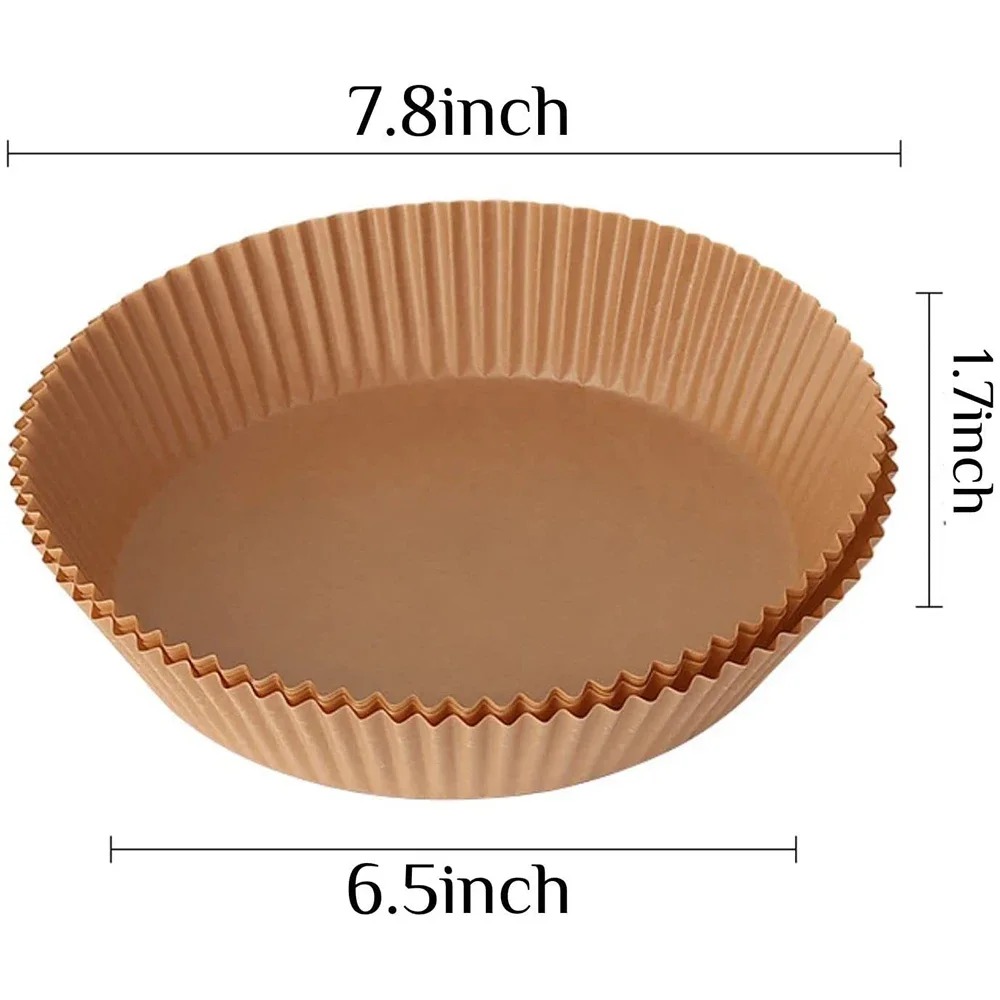 Air Fryer Disposable Paper Liner Non-Stick Air Fryer Parchment Paper Liners Baking Filters For AirFryer Micro-wave 50pcs air fryer paper,air fryer liner