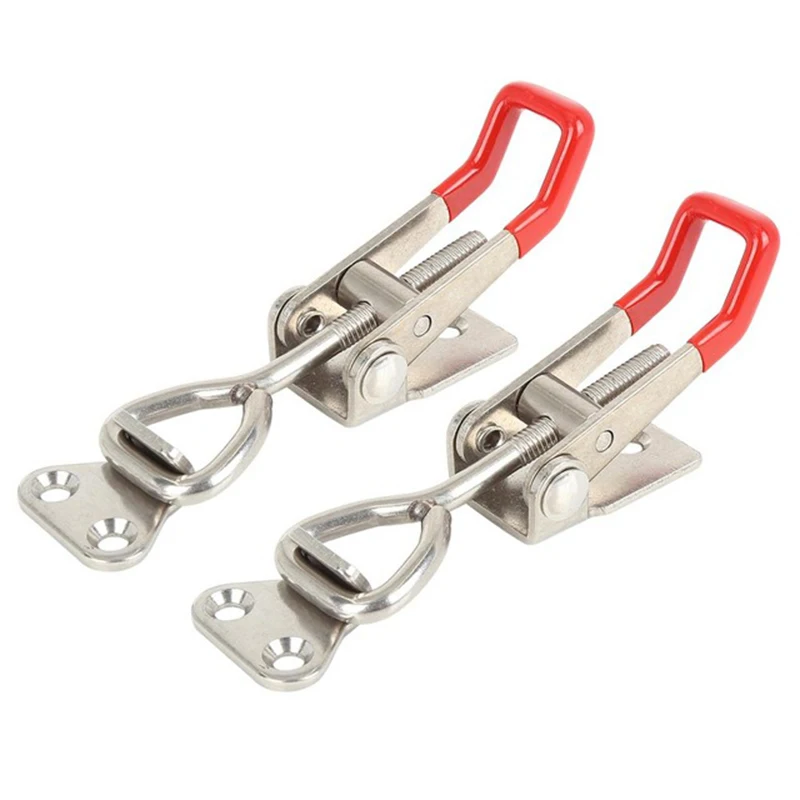 Toggle Latch Catch Toggle Clamp Adjustable Cabinet Boxes Lever Handle Lock Hasp For Sliding Door Bolt Hasp Furniture Hardware