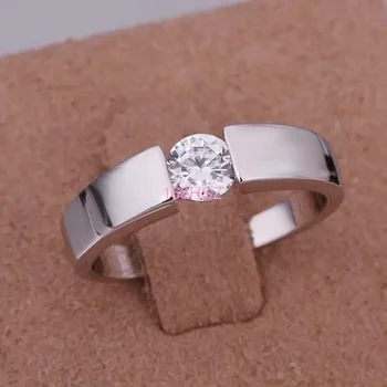 Anelli in Argento Sterling 925, Bellissimi e Alla Moda, Regalo di Nozze, Anelli con Zirconi e Cristalli per Uomo e Donna, Gioielli per Feste