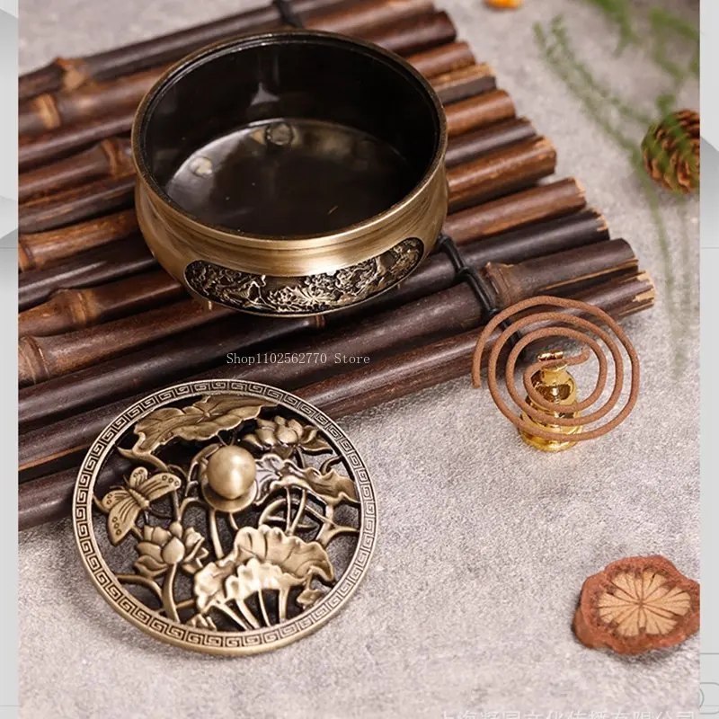 スイス製 銅製水注 アンティーク インテリア 送料込み250331 Pure Copper Antique Three-legged Aromatherapy Stove DIY
