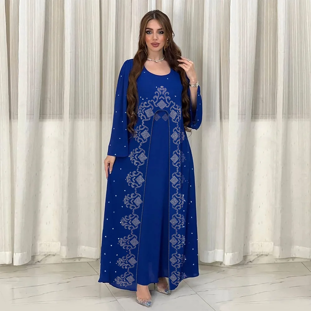 Abaya Dubai Luxury Muslim Woman Dress 2023 Ramadan Islam Arab Long Dress Jalabiya  Dresses Robe Femme Musulmane Kaftan Khimar