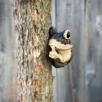 Peeping Frog Climbing Tree Hanging Decoration Resin Crafts Decoration Ornament Garden Art Courtyard Decoration 6