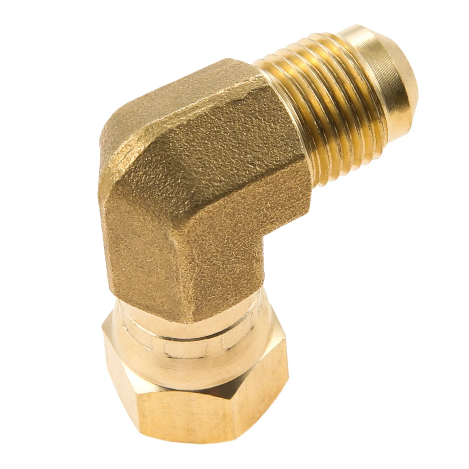 90 Degree Elbow Propane Connector Low Pressure Adapter 3/8" Female & Male Flare fit for Olympian Wave Heater Gas Fired Heater 4