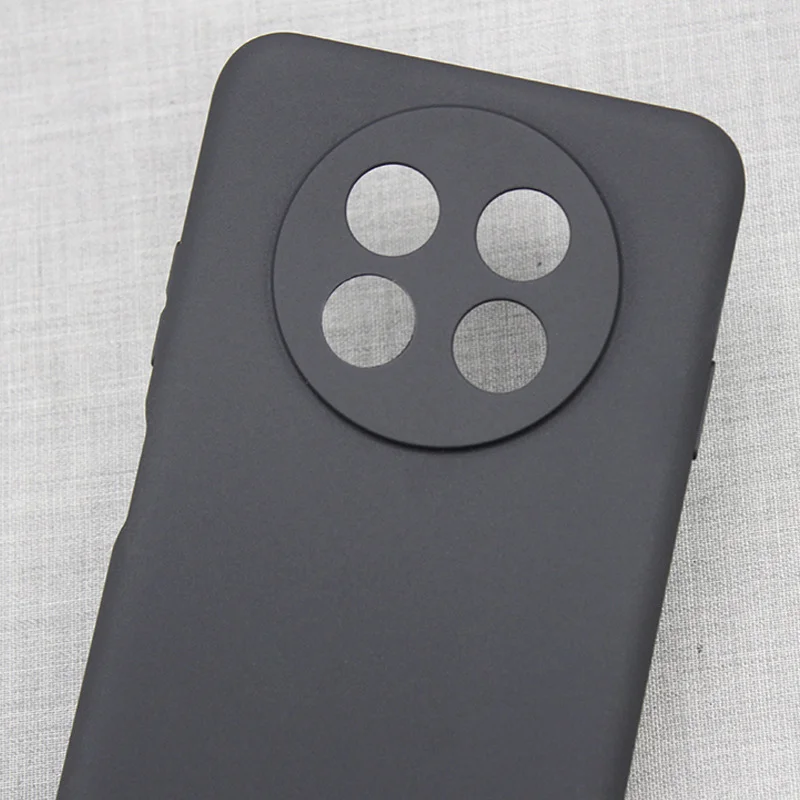 Huawei Nova Y91 Slim Matte Black Silicone Phone Case