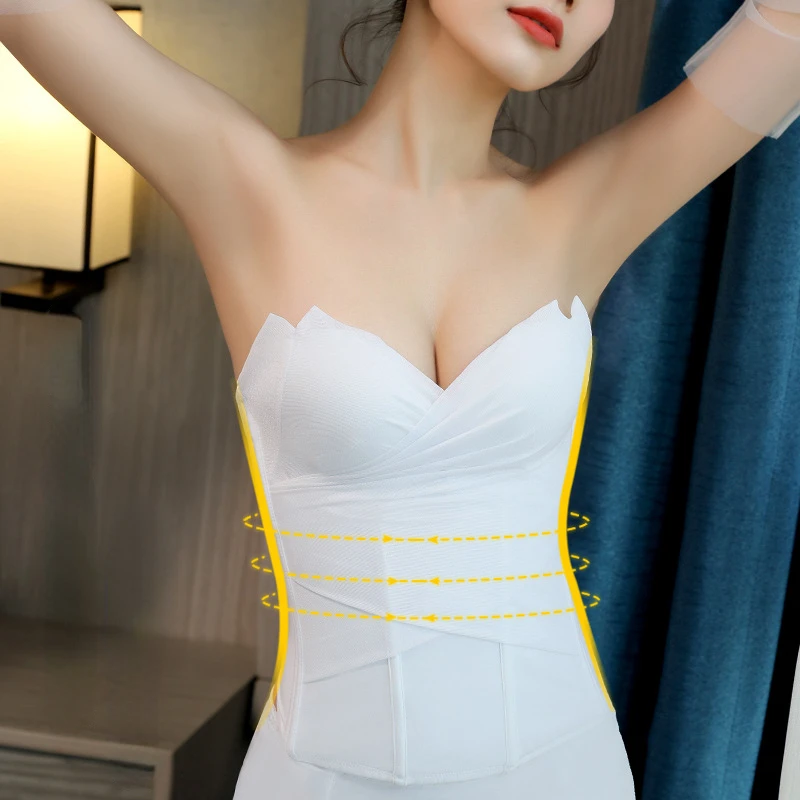 

Chest Gathering Waist Tightening Seamless Body Shaping Underwear Wedding Dress Bra