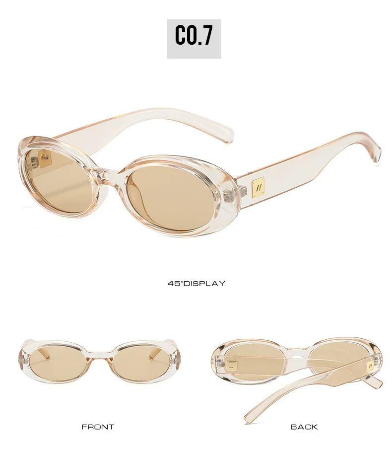OULYLAN NEW sunglasses small oval frame classic retro men's and women's sunglasses simple street photography fashion glasses