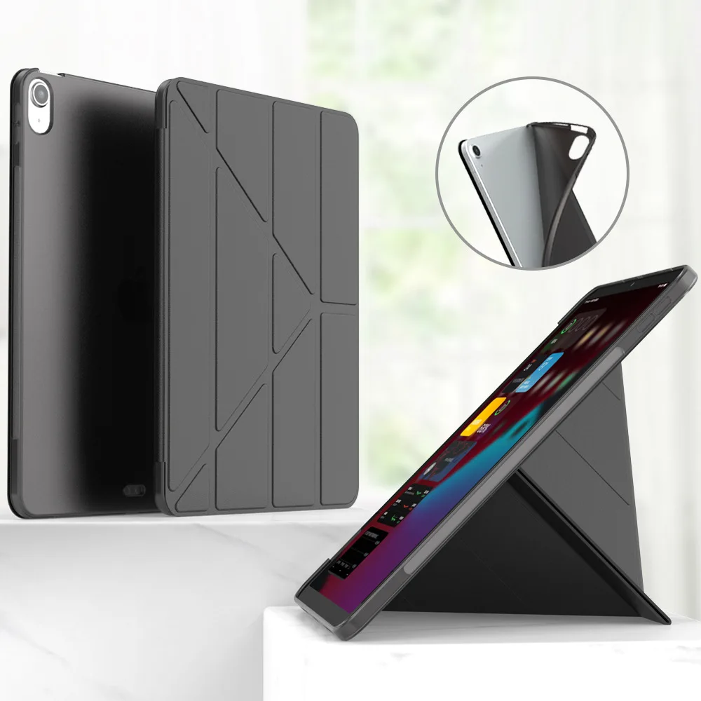 para Ipad Pro 10.5 Case Couro do Plutônio Capa Inteligente para Ipad ar Cases2023 Tpu Case Macio para Ipad Pro 10.5 A1701 A1709 A2152 A2123