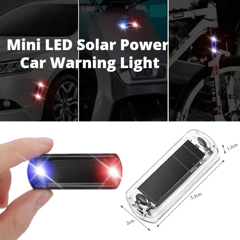 Alarme de Voiture Lumière LED, Voyant D'Avertissement Solaire de