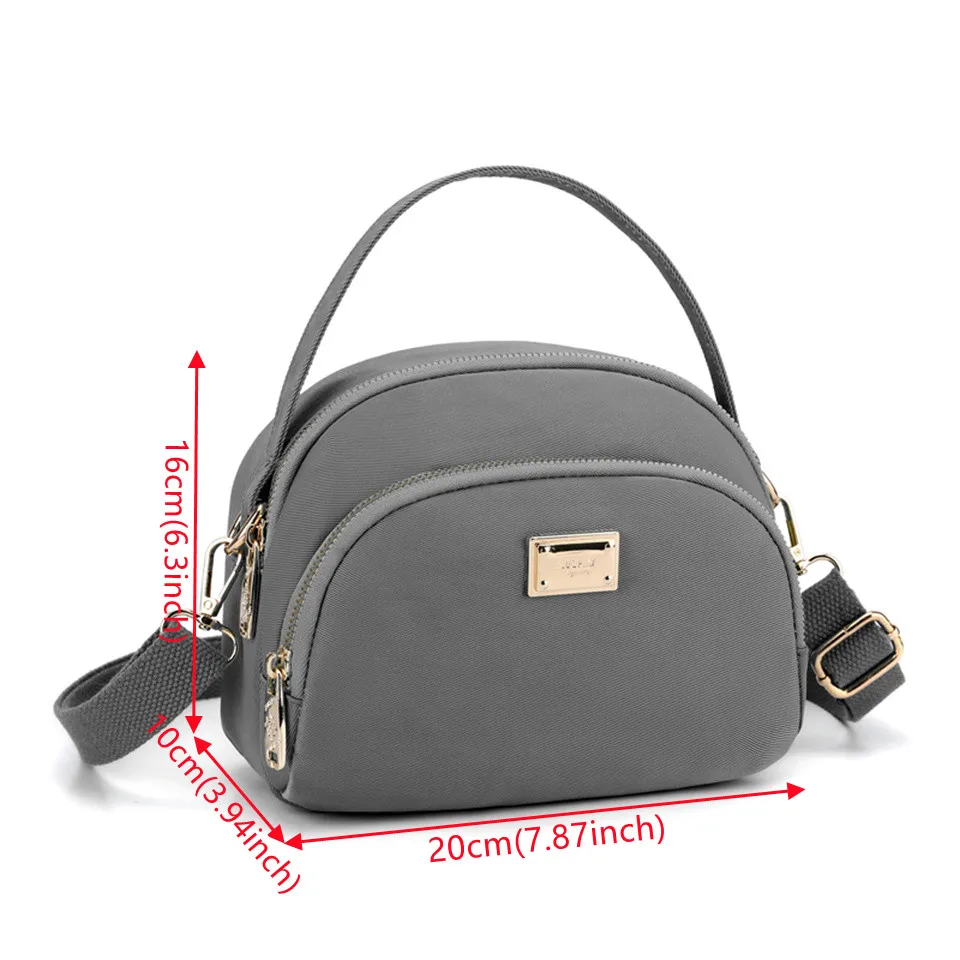 Large Capacity Messenger Bag Handbag Waterproof Nylon Shoulder Bag For Women Travel Tote Leisure Croosbody Bag