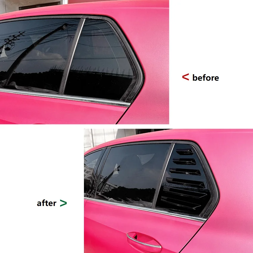 Couvercle de Ventilation Latérale pour Fenêtre Arrière de Voiture,  Accessoire de Décoration pour Volkswagen Golf 8 MK8 2020-2022, 1 Paire -  AliExpress