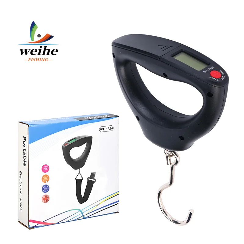 Balance portative WEIHE A24 pour pêche aux leurres - Pesée multi-scènes précise et compacte