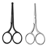 1Pc Stainless Steel Nose Hair Mini Small Scissors Eyelash Facial Hair Straight Round Tip For Eyebrows Nail Beard Manicure Makeup 1