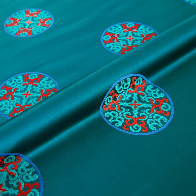 Brocade Silk Fabric Flower Cloth Nylon Fabrics for Sewing Material for  Dress DIY Needlework - AliExpress