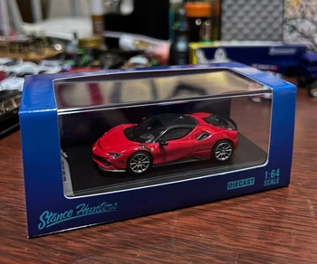 Modellino Auto in Scala 1:64 SF90 Stradale Novitec Edizione Aperta Modificata SH in Lega