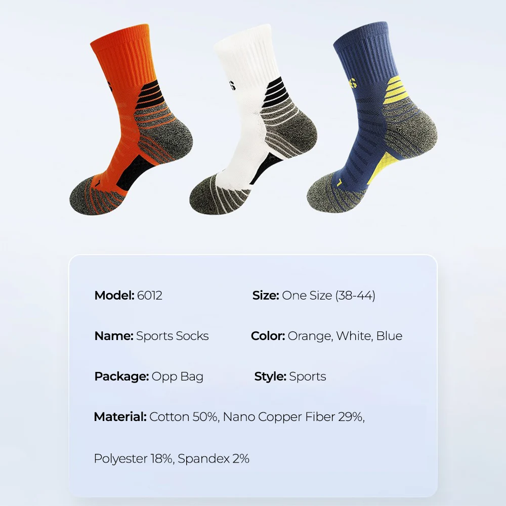 Compression Socks Deodorant Nano Copper Sports Socks for Men Antibacterial Basketball Climbing Sock Summer Compression MTB Cycling Bicycle Running