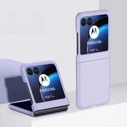 Candy Color Shockproof Matte Phone Case - Hard PC Slim Design - Motorola Razr 70 (Purple)