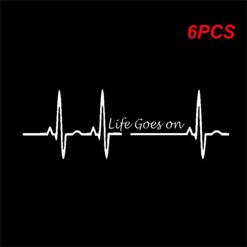 

6 шт., автомобильные виниловые наклейки, 17,5 см х 5,8 см