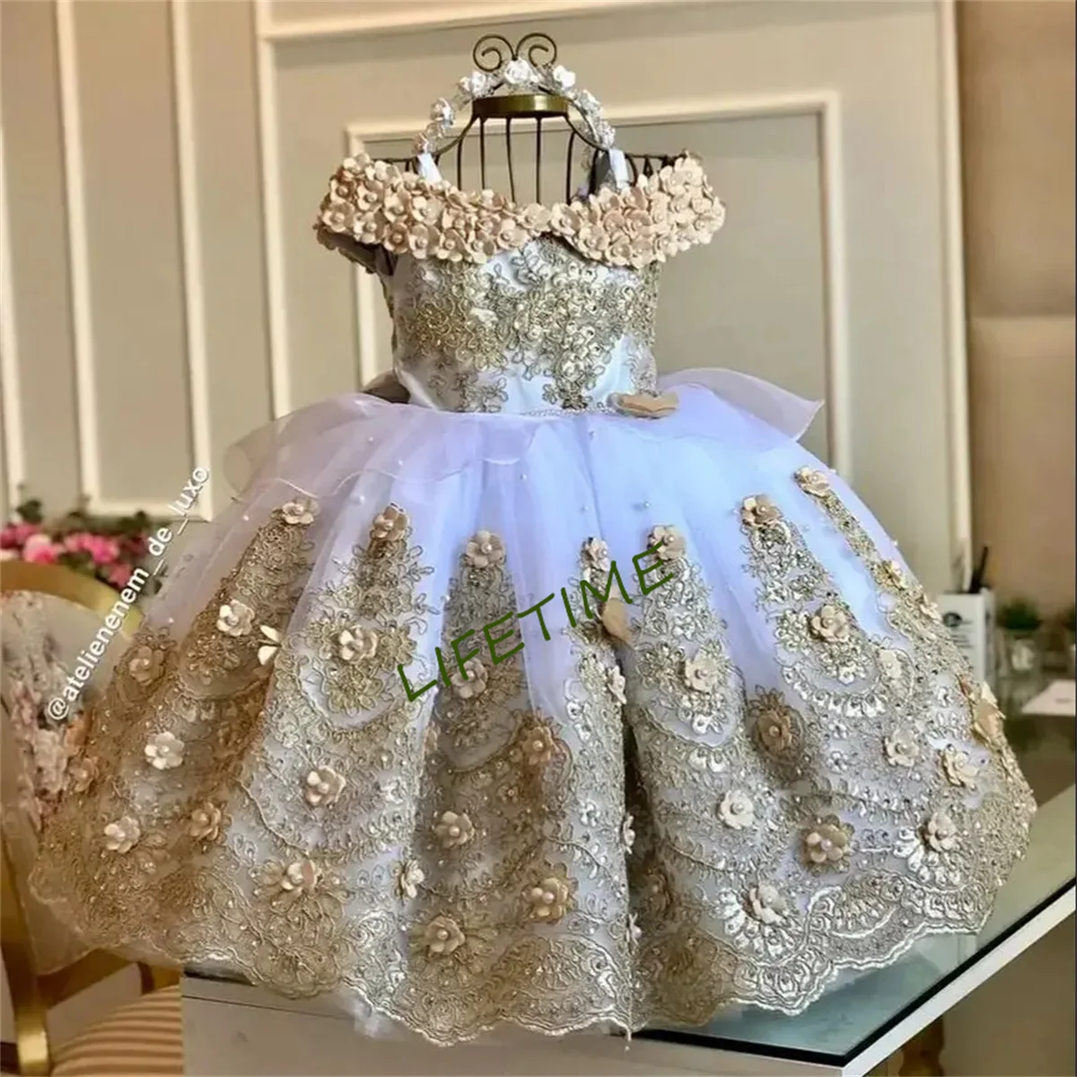 Children's Birthday Elegant Princess Dress Flower Girl Puff Wedding Dress main image 1