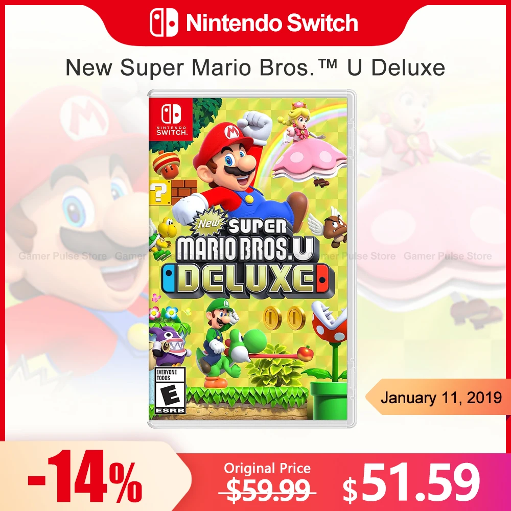 

New Super Mario Bros U Deluxe Nintendo Switch Game Deals 100% Official Original Physical Game Card for Switch OLED Lite