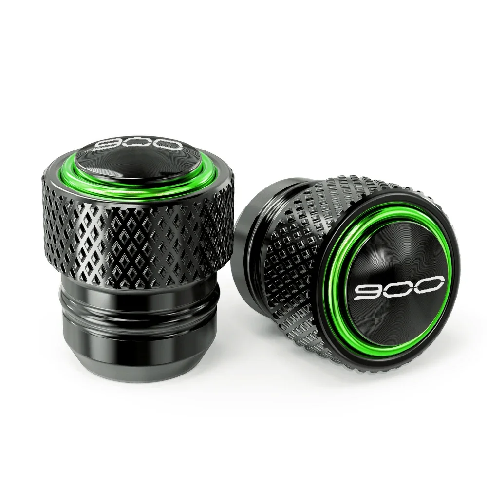 Enhanced Motorcycle Swingarm Spools and Tire Valve Cap Set