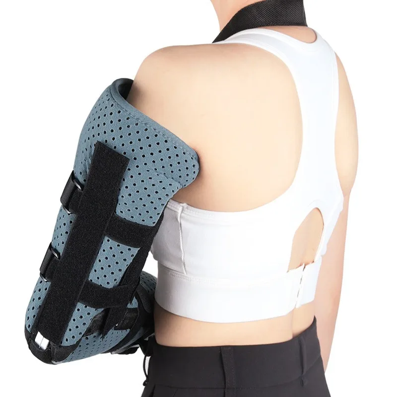 Elbow Arm Support Brace with Aluminum Splint Arm Sling Immobilizer for Fracture Sprain Dislocation Injury Rehabilitation