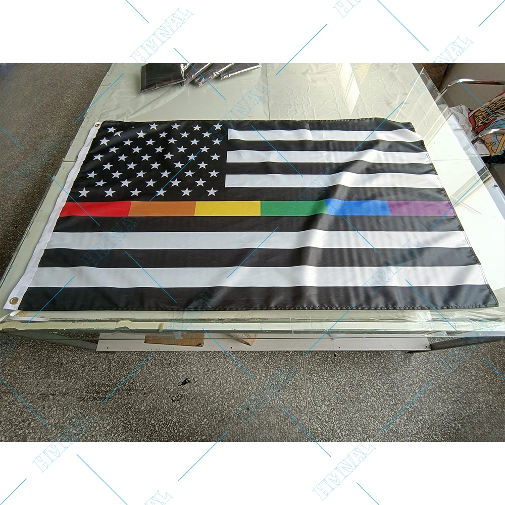 Aliexpress Flags 2X3FT Thin Rainbow Line USA FLAG B&W LGBT 5X 3 BANNER - AliExpress 15