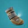 4Pcs/Set Dog Shoes for Large Dogs Breathable Professional Outdoor Dog Shoes Anti-Slip Durable Pet Shoes for Hiking Rubber Sole 4