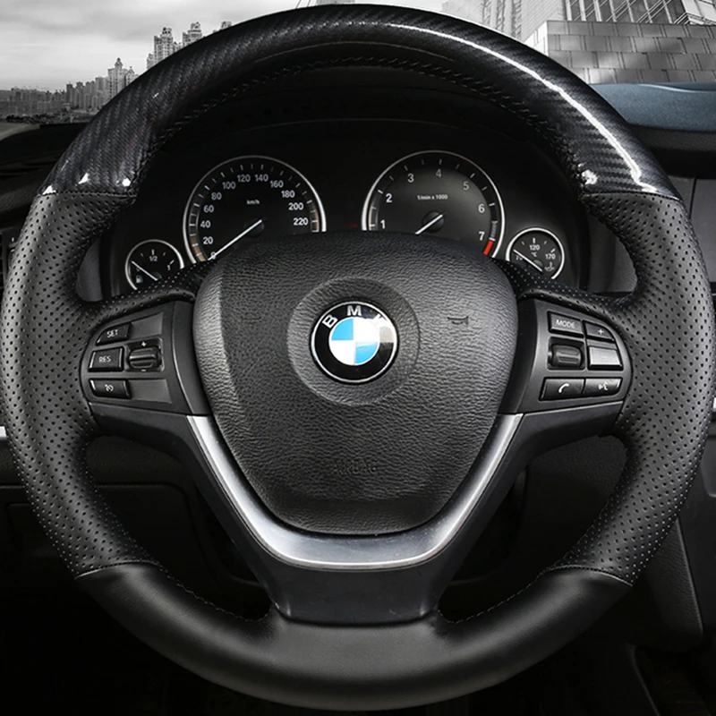 DIY Car Steering Wheel Cover Carbon Fiber For BMW X3 F25 20102017 X4