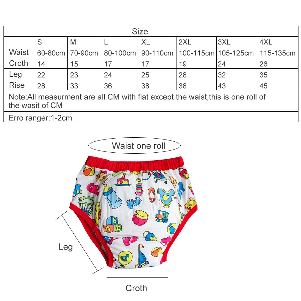 Adult Printed baby toy trainning pants/Adult baby brief with padding inside/ trainning pants/adult trainning pant pant