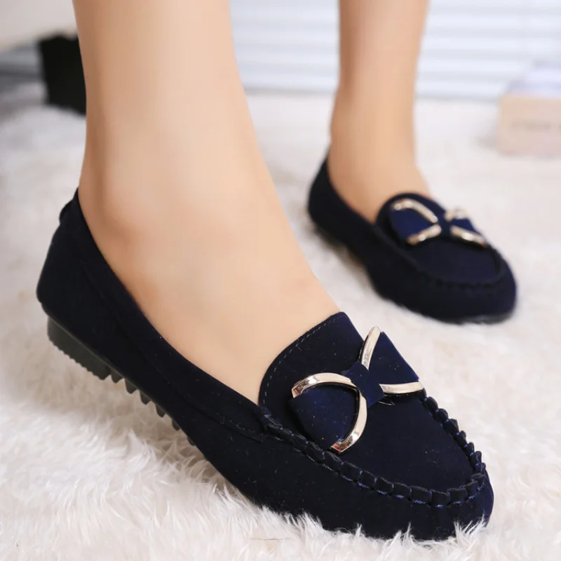 

2023 Fashion Casual Lofers Women's Flat Shoes Ladies Elegant Butterfly-Knot Comfortable Shoes Soft Classic Shoes for Women