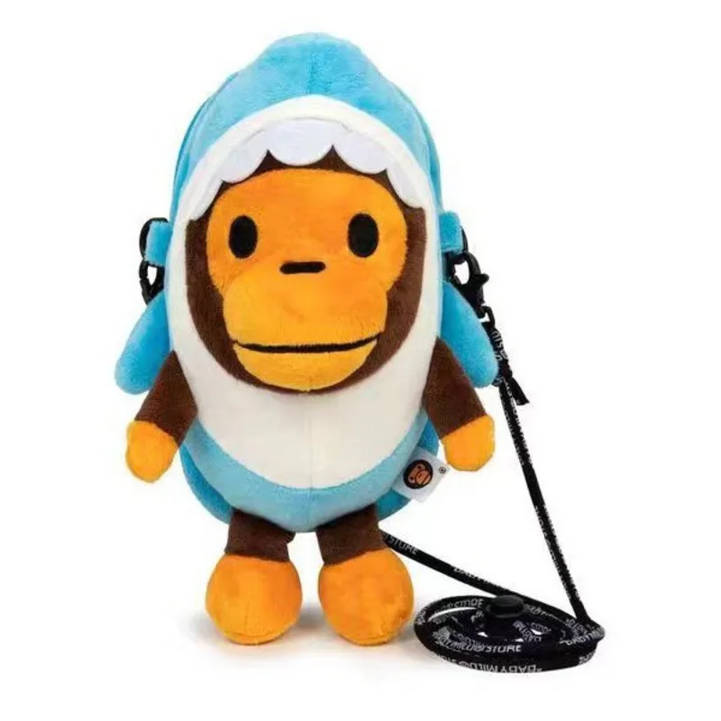 

7PCS Hot Sale Monkey Mobile Phone Bag Monkey Plush Shoulder Bag Bananas Monkey Shoulder Bag For Children Girls Birthday Gifts